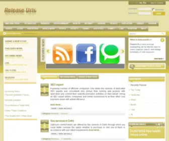 Releaseurls.com(Your Source for Social News and Networking) Screenshot