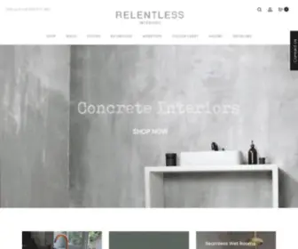 Relentlessinteriors.com(Buy Microcement Supplies at Relentless Microcement UK) Screenshot