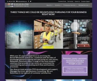 Relentlesssolutions.com(Point of Sale for Retail/ Wholesale Businesses in Miami Florida) Screenshot