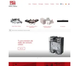 Relequick.com(Reles de estado solido reles electromecanicos bases conexion) Screenshot
