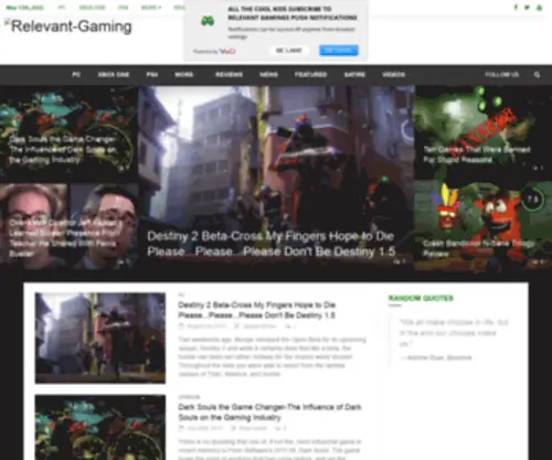 Relevant-Gaming.com(Xtremegaminerd) Screenshot