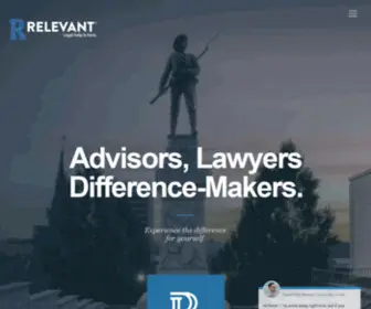 Relevantlaw.com(Relevant Law) Screenshot