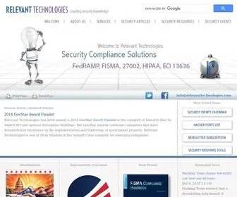 Relevanttechnologies.com(Relevant Technologies) Screenshot