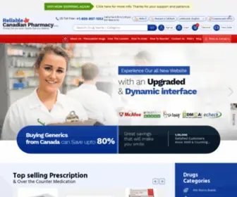 Reliablecanadianpharmacy.com(Reputable Online Canadian Pharmacy) Screenshot