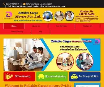 Reliablecargomovers.com(Reliable Cargo movers) Screenshot