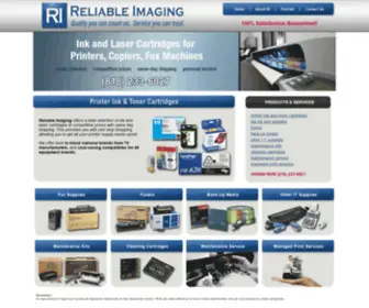 Reliableimaging.net(Reliable Imaging ink and laser cartridges for printers) Screenshot