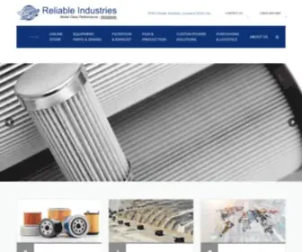 Reliableindustries.com(Reliable Industries) Screenshot