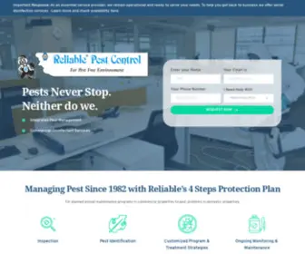 Reliablepest.in(Just another WordPress site) Screenshot