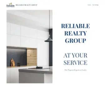 Reliablerg.com(Reliable Realty Group) Screenshot