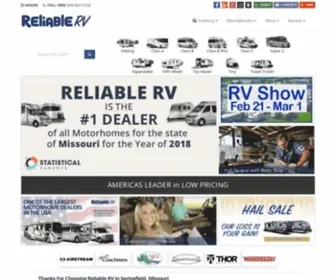 Reliablerv.com(MotorHomes & Travel Trailers for Sale) Screenshot