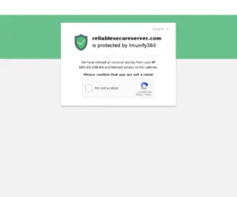 Reliablesecureserver.com(Reliablesecureserver) Screenshot