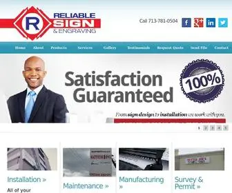 Reliablesignstx.com(Reliable Signs & Engraving) Screenshot