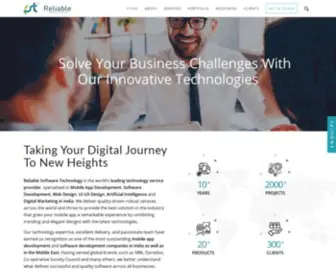Reliablesoftech.com(Software Development Company Bangalore) Screenshot