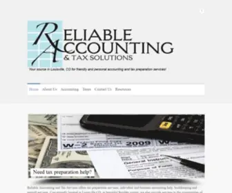 Reliabletaxaccounting.com(Reliable Accounting and Tax Solutions) Screenshot