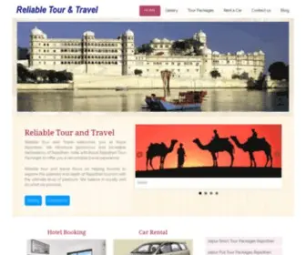 Reliabletourtravel.com(Travel Agents in Jaipur) Screenshot