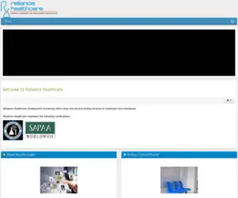 Reliance-Healthcare.com(Drug Testing) Screenshot