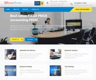 Relianceaccounting.com.au(Reliance Accounting) Screenshot
