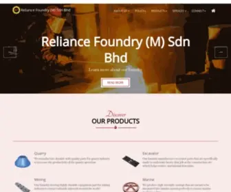 Reliancefoundry.net(Reliance Foundry (M) Sdn Bhd) Screenshot