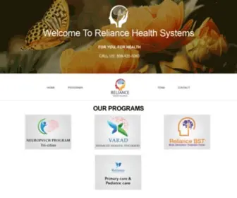 Reliancehealthsystems.com(Reliance Health Systems) Screenshot