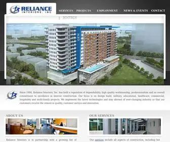 Relianceinteriors.com(Reliance Interiors) Screenshot