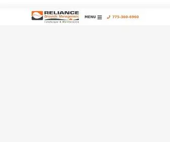 Reliancelandscapenv.com(Reliance Landscaping) Screenshot