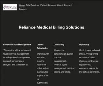 Reliancemedicalbillingsolutions.com(Premiere Revenue Cycle Management Medical Billing Credentialing and Consulting Company) Screenshot