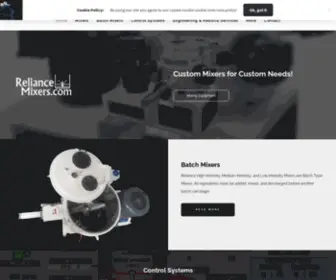 Reliancemixers.com(PVC Mixers & Coolers) Screenshot