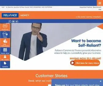 Reliancemoney.co.in(Consumer & Commercial Loan Finance in India) Screenshot