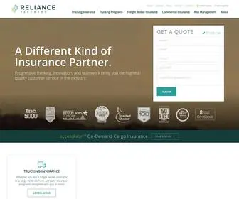 Reliancepartners.com(Commercial Transportation & Trucking Insurance) Screenshot