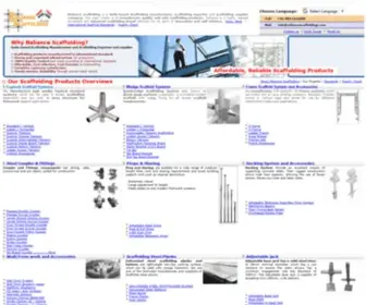 Reliancescaffolding.com(Scaffolding manufacturers) Screenshot