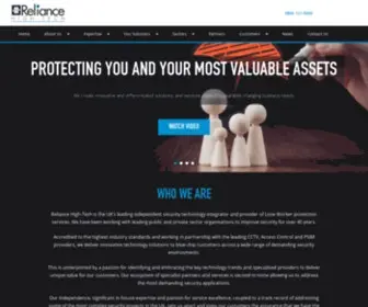 Reliancesecurity.co.uk(Reliance High) Screenshot