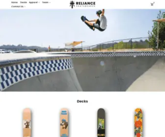 Relianceskate.com(Reliance Skateboards) Screenshot