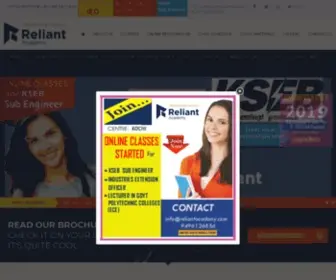 Reliantacademy.com(Best Graduate Aptitute Technical based Exam center) Screenshot