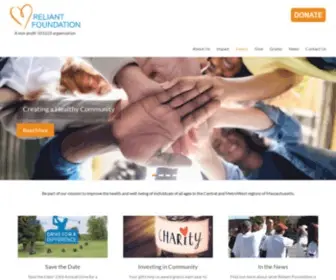 Reliantfoundation.org(The mission of the Foundation) Screenshot