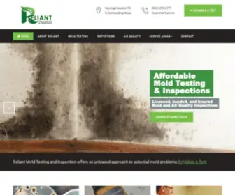 Reliantmoldtesting.com(Reliant Mold Testing and Inspections) Screenshot