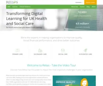 Relias.co.uk(Digital Learning for UK Health and Social Care) Screenshot