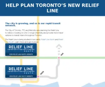 Reliefline.ca(Downtown Relief Line Subway (DRL)) Screenshot