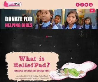 Reliefpad.net(Reusable Sanitary Pads) Screenshot