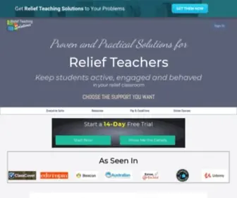 Reliefteaching.com(Improve your Relief Teaching experience with quality resources and support. Support) Screenshot