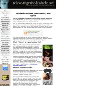 Relieve-Migraine-Headache.com(Headache causes) Screenshot