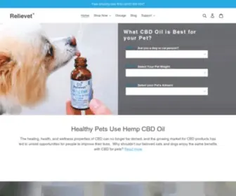 Relievet.com(CBD For Pets) Screenshot