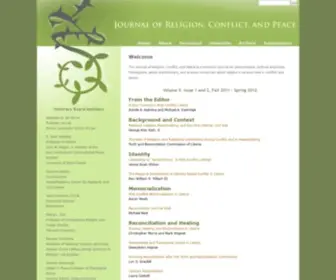 Religionconflictpeace.org(Religion Peace Conflict Journal) Screenshot