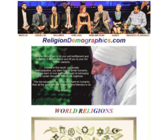 Religiondemographics.com(Today and Yesterday) Screenshot