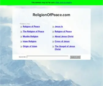 Religionofpeace.com(Religionofpeace) Screenshot