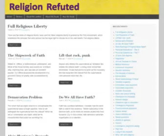 Religionrefuted.com(Debunking the case for God) Screenshot