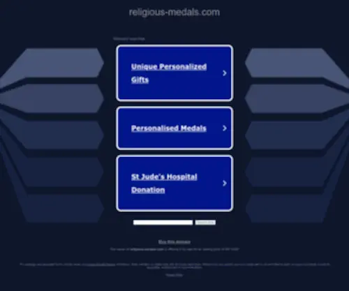 Religious-Medals.com(Fine 14k & Sterling Silver Religious Medals) Screenshot