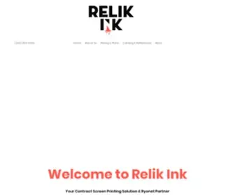 Relikapparel.com(Relik Ink) Screenshot