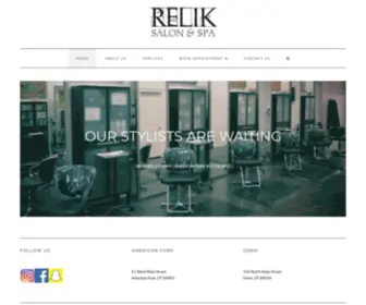 Reliksalon.com(Relik Salon and Spa) Screenshot