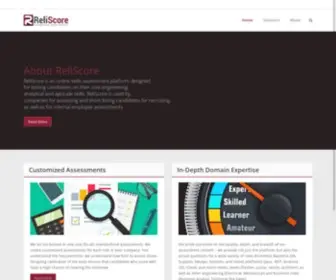 Reliscore.com(Reliable Skills Assessment) Screenshot