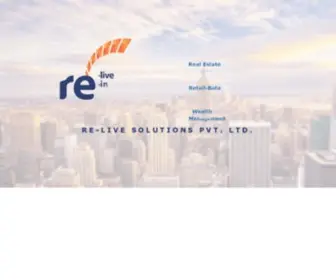 Relivesolutions.com(Re-live Solution Pvt Ltd) Screenshot